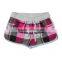 wholesale best price plaid design women board shorts