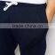 Dark blue plain fleece sweat pants fabric for man