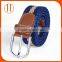 2016 High quality mens braided elastic jeans pants belt