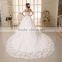 A Line Wedding Dresses Off Shoulder Pleated Lace Vintage Dress