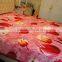 Beautiful flower print flannel blanket
