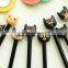 0.5mm ballpoint ball office & student pen plastic animal patterns cap