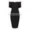 2017 summer women off shoulder sexy evening guangzhou bandage dress