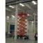 Electric and Diesel engine dual fuel four wheels mobile scissor lift platform