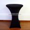 White spandex cocktail table cover for sale