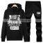 Men's Sports Running Sublimation Track Suit Hooded Sweatshirt Casual Pullover Hoodie+Pants