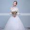 HS1624 2017 Bling Wedding Dress China Long Train Sequined Appliqued Embroidery Bridal Ball Gown