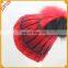 Attractive Design Winter Handmade Gradient color Hats Pompom Beanie Hat Knitted