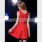 elegant eastern red hollow out flounce bridal dress turkey