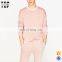 Dongguan clothing wholesale cotton tracksuit men sport plain jogging suit pink