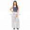 100%Cotton Women Wear Floral Printed Loose Wide Leg Lounger Vintage Style Palazzo Yoga Pants Trousers