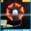 Customized led message mini usb fan with led desk light and clock