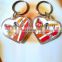 Clear Plastic photo insert keychain, inser to plastico transparente photo - Color printed paper insert key holder