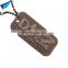 Roll edge metal custom dog tags military engraved with ball chain
