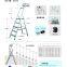 Gold anchor ladder aluminum alloy high strength working ladder ao13-103 herringbone ladder folding ladder