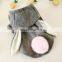 Gray Rabbit Dog Hoodies Dress Pet Winter woolen cloth Pet Clothes Pet Products