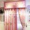 Popular pink carton design living kids room curtain