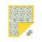 Hot pink blooming flower style printing baby Blanket soft and electric matching headband wholesale price