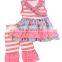 Flower boutique organic cotton clothes children wholesale newborn baby clothes