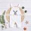 2020 New Products Children's Clothing Small and Medium-sized Girls Cartoon Animal Head Embroidered Knitted Button Overalls