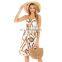 Large size chiffon sexy floral suspender skirt female summer Europe and the United States new slim printed dress skirt