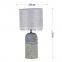 Hot sale fancy ceramic desk lamp antique design grey lighting table lamp for home bedside
