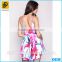 New Fashion Design Sexy Tropic Print Romper Dress For Women