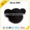 Novelty plush fur black bear shape rubber office seat cushion for adults