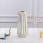 Nordic Ins Style Gild Large White Gold Chinese Jingdezhen Ceramic Flower Vase For Hotel Decor