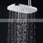 Luxury Gun Gray Simple Abs Round Bath Thermostatic Mixer Kit Bathroom Square Rain Shower Head Set