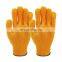 Acrylic glove liner with criss-cross PVC coated Gloves Hot selling