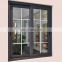 New design double glazed aluminium profile sliding windows with grid