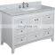 high quality white waterproof furniture classic lights oak mirror storage cabinet modern luxury bathroom vanity cabinets set