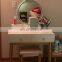 Bedroom Furniture 4 Drawer Dressing Table Desk led Makeup station vanity table with mirror
