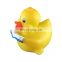 Floating Squeaky Big Eyes Baby Girl Rubber Duck Soft Bath Toy