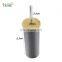 Fashion Plastic Toilet Brush Holder with Bamboo Lid Cheap New Design