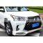 MAICTOP Car Accessories New Conversion Bumper Bodykit For Highlander body kit 2015-2019 Upgrade to lx570 style
