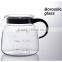 Glass carafe manufacturer, fire resistant water pot, 1.8 liter large coffee & tea pot