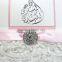 White Lace Ribbon Customized Top Quality Arabic Wedding Invitation Cards