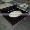 Granite prefab double sink vanity top