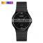 SKMEI 1421 wholesale cheap price PU band waterproof gold silver black quartz watch for men