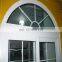 Half moon and fixed windows casement window pvc window