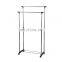 Double-pole removable simple hangers, telescopic drying racks, floor clothes rack