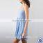 oem women summer striped ladies design sexy dresses pajama with straps