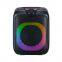 HS-TS06C2 Single  6.5 Inch Party Speaker Powered 40W Bass Bt Wireless Portable Rechargeable Lighting Karaoke Speakers