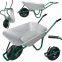 galvanized tray wheel barrow 100 liter of garden trolley hand truck
