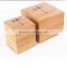 handmade natural bamboo color wooden tea box