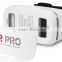 2016 Hot Selling Virtual Reality Glasses Plastic Google Cardboard 3D VR BOX 2.0 Adjustable 3D VR headset
