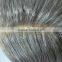 High quality Grey Remy Hair Lace Top Toupee
