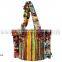 Bridal collection purse cross body hippie banjara bags stylish pink color hobo bags in cotton fabric